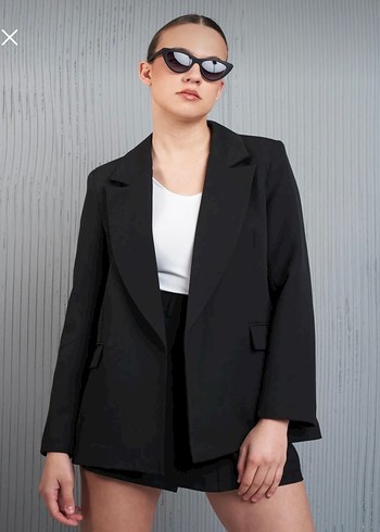 Siyah Kadın Blazer Ceket