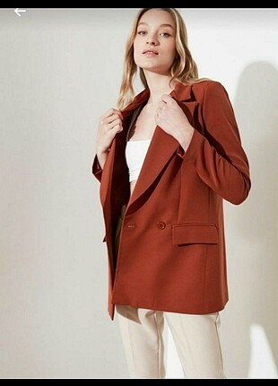 Trendyolmilla Kahverengi Blazer