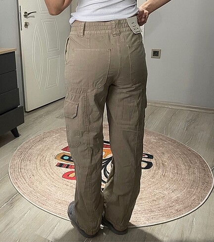 xs Beden camel Renk Kargo pantolon