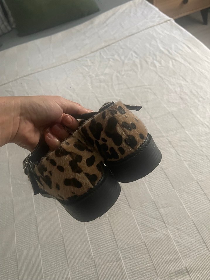 Leopar Desenli Tokalı Loafer - Görsel 3