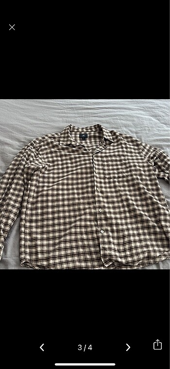 l Beden H&M unisex oduncu gömlek