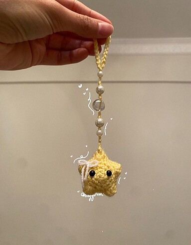 Amigurumi Örgü Yıldız Charm/Anahtarlık