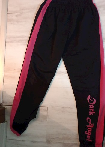 Fermuarlı Koyu Pembe Baskılı Kadın Eşofman Altı - Görsel 2