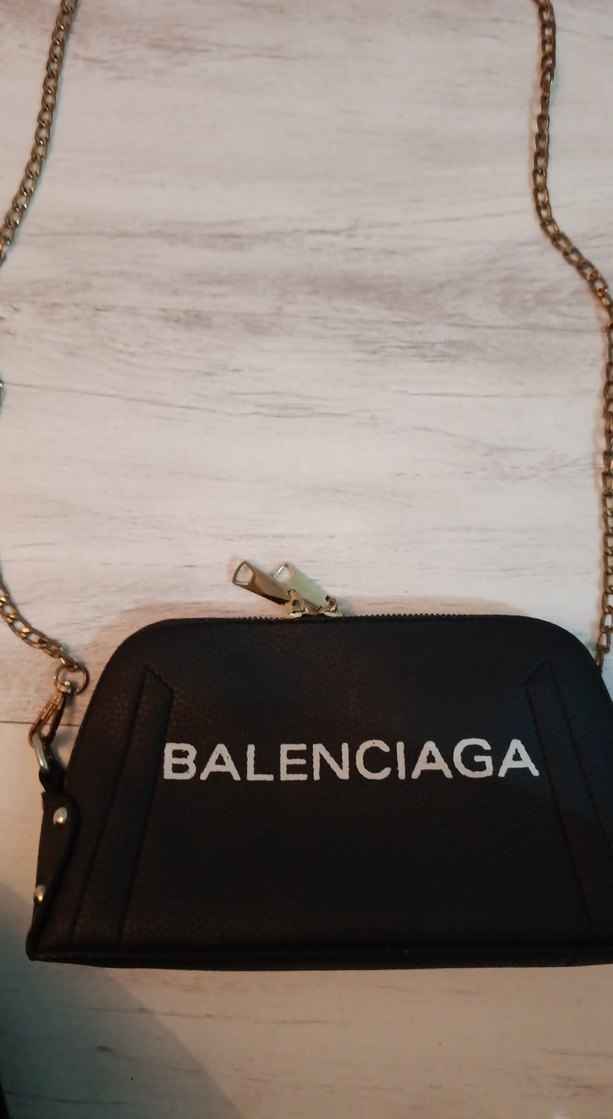 Siyah Kadın Deri Omuz Çantası - Balenciaga - Görsel 2