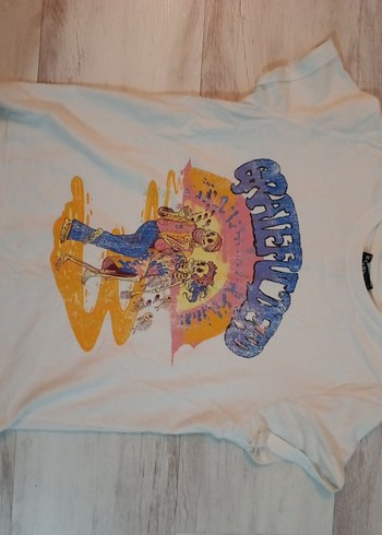 çocuk Baskılı Pamuklu Tişört, Kısa Kollu, Bohem - Görsel 3