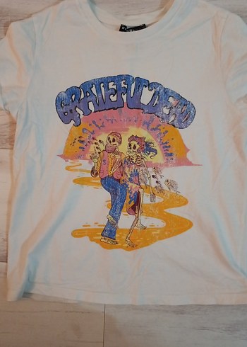 çocuk Baskılı Pamuklu Tişört, Kısa Kollu, Bohem - Görsel 2