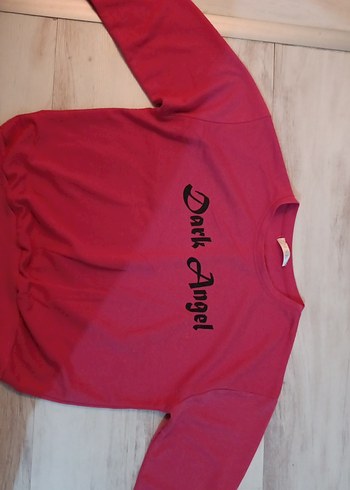 Pembe Koyu Baskılı Çocuk Sweatshirt - Görsel 2