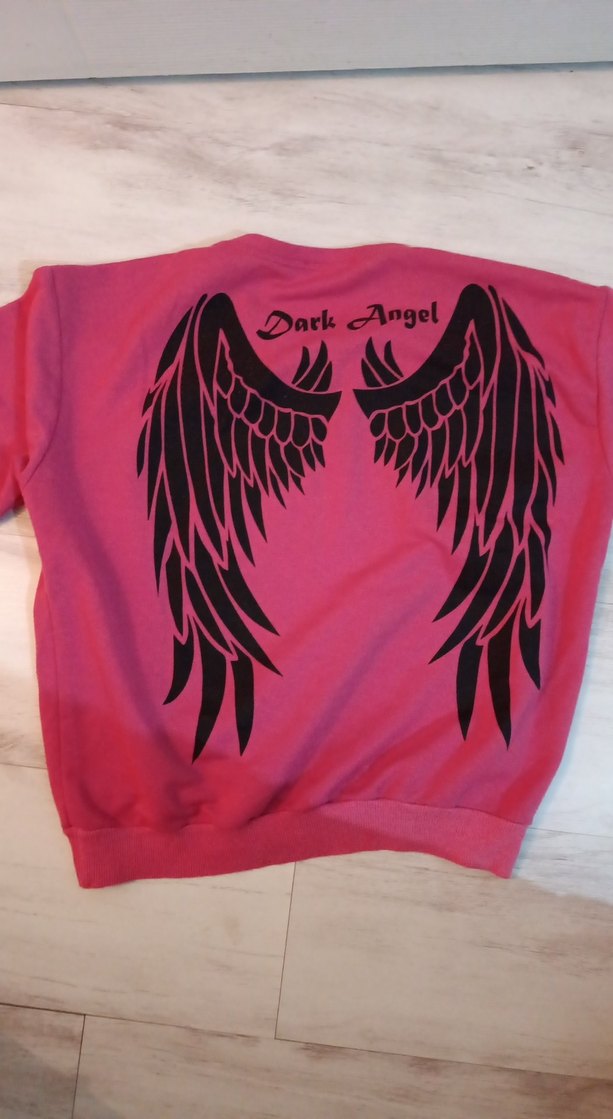 Pembe Koyu Baskılı Çocuk Sweatshirt - Görsel 3