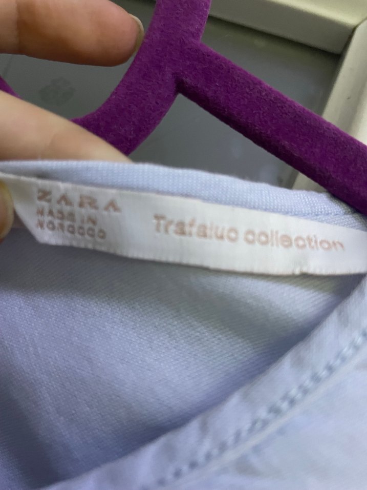 zara Mavi Kemerli Rahat Kadın elbise - Görsel 2