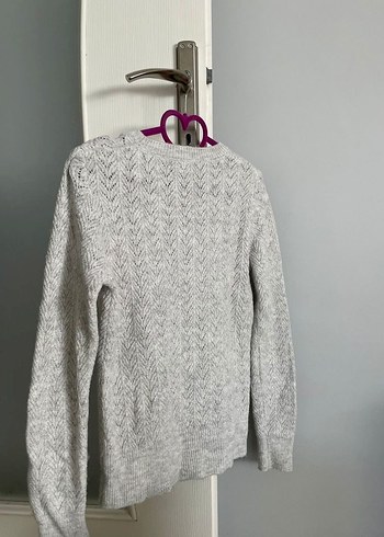 mango Gri Örgü Kadın Uzun Kollu Kazak - Görsel 2