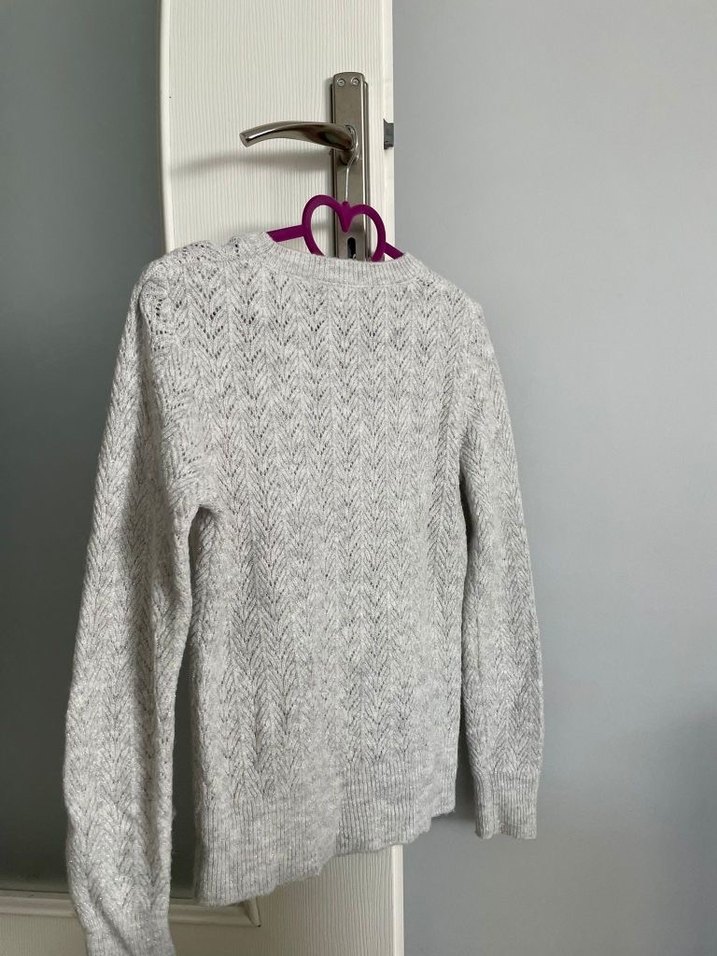 mango Gri Örgü Kadın Uzun Kollu Kazak - Görsel 2