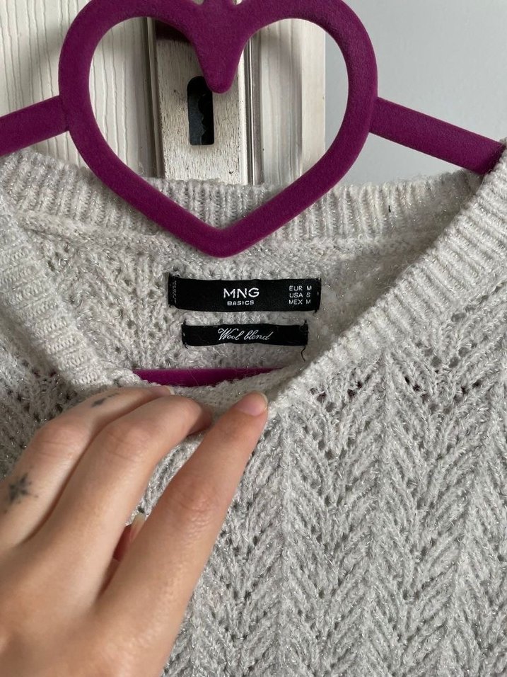 mango Gri Örgü Kadın Uzun Kollu Kazak - Görsel 4