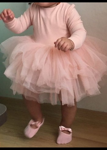 Bir yaş doğum günü elbisesi ve tacı - Görsel 5