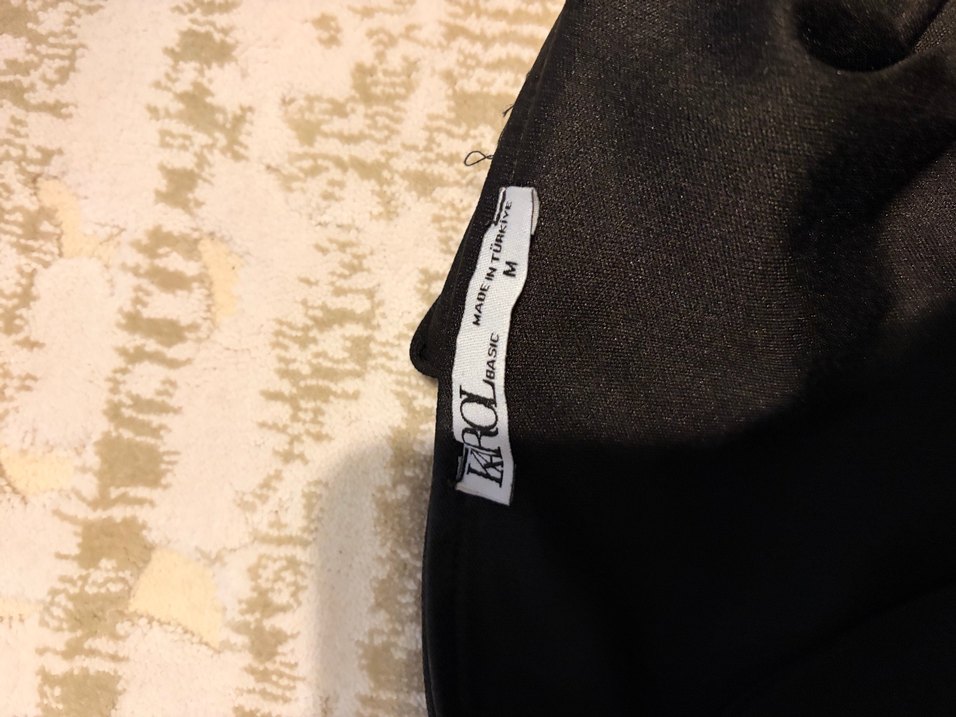 Tek Askılı Siyah crop - Görsel 3