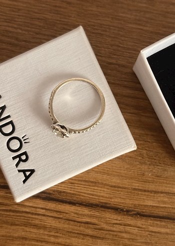 pandora tasli kalp yüzük - Görsel 2