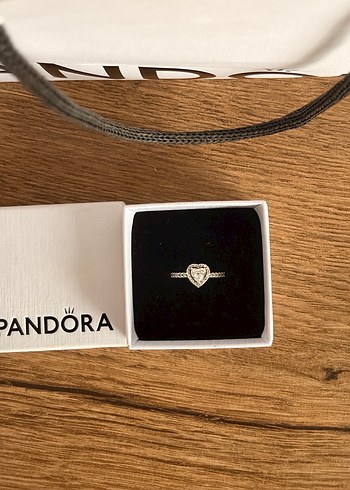pandora tasli kalp yüzük - Görsel 5