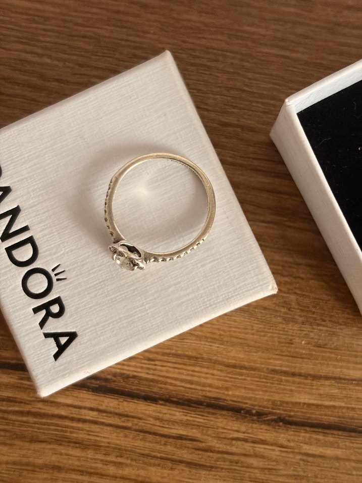 pandora tasli kalp yüzük - Görsel 2