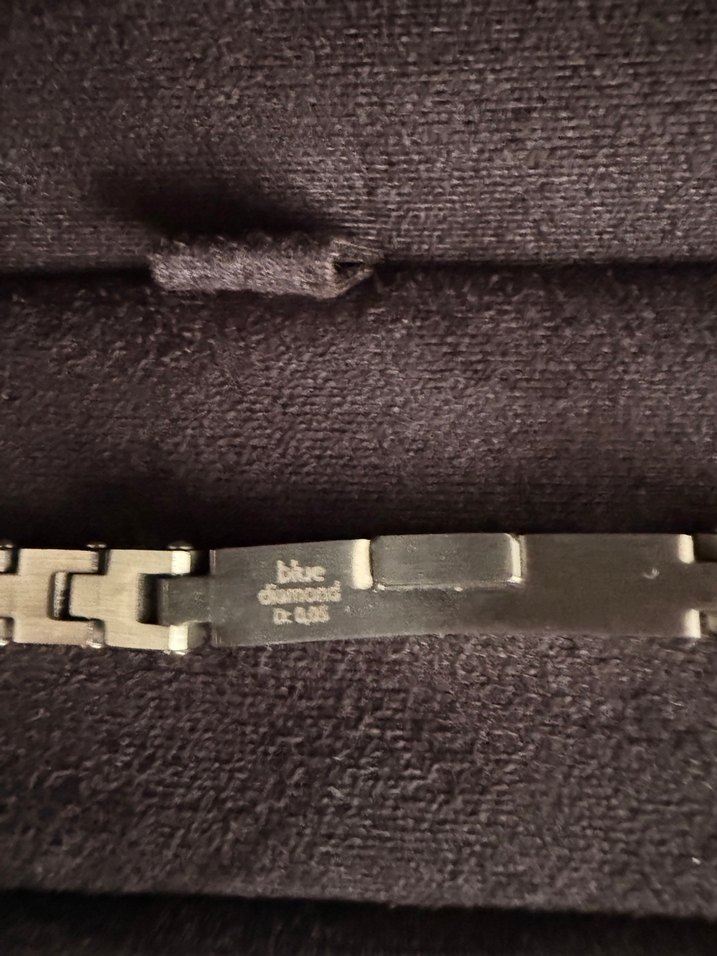 Blue Diamond Pırlantalı Erkek Bileklik - Görsel 3