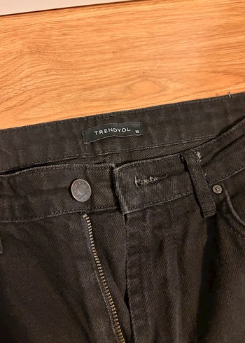 Siyah Kadın Normal Kesim Kot Pantolon - Görsel 2