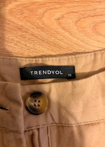 Bej Kadın Rahat Kesim Midi Keten Pantolon - Görsel 2