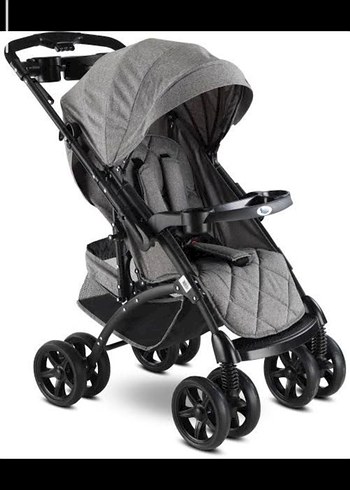Gri Bebek Arabası - Görsel 3