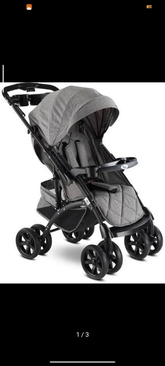 Gri Bebek Arabası - Görsel 3