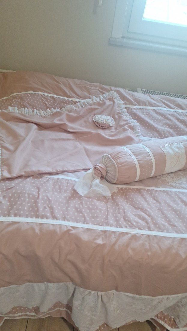 Çilek Marka Pastel Pembe Düz Yatak Örtüsü - Görsel 4