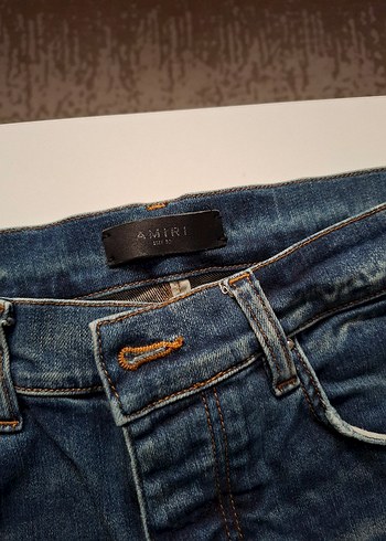 Düğmeli Mavi Kadın Midi Kot Pantolon - Görsel 4