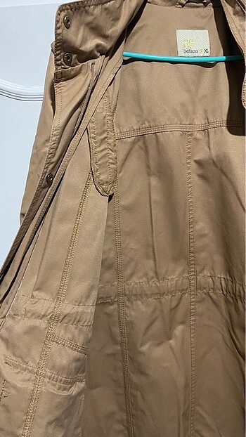 xl Beden camel Renk defacto parka