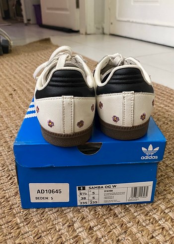 38 Beden Adidas Samba Kadın Spor Ayakkabı Velcro ORJİNAL FATURALI