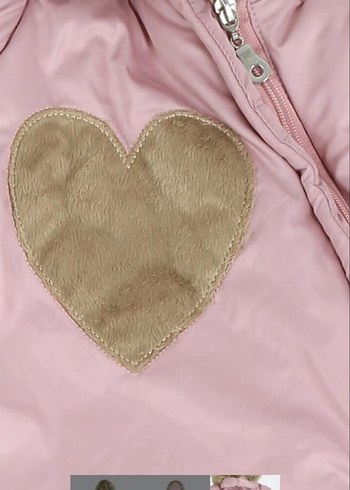 Kürklü Kapüşonlu Pembe Bebek Tulum - Görsel 3