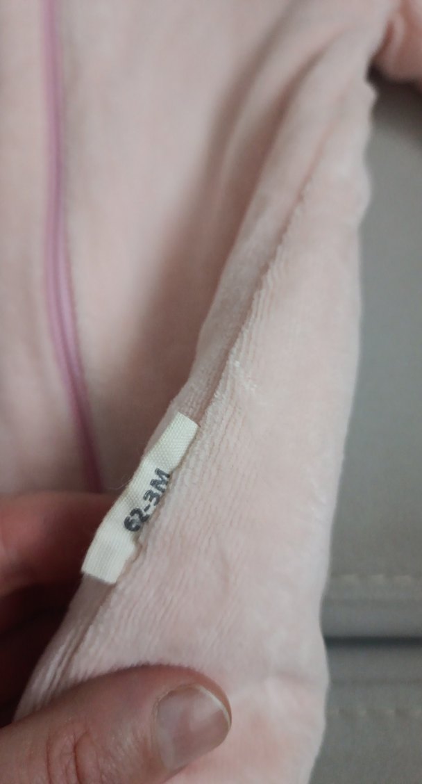 Kapüşonlu, Fermuarlı Pembe Bebek Tulumu - Görsel 3