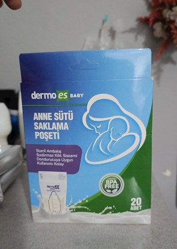 DermoES Bebek Anne Sütü Saklama Poşeti 20'li - Görsel 2