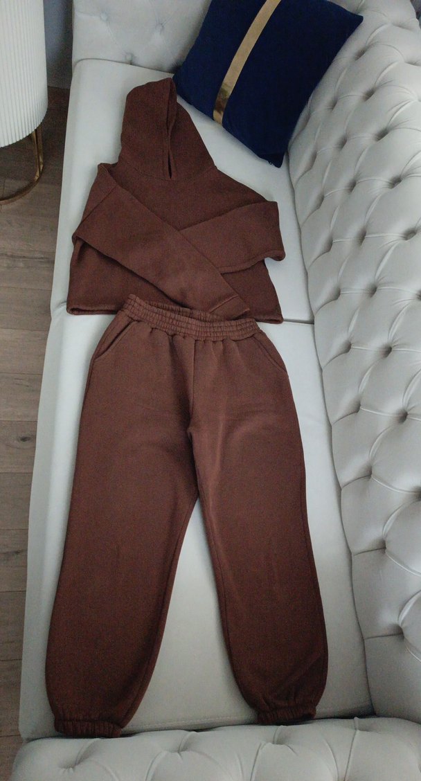 Kadın Kahverengi Rahat Jogger Eşofman - Görsel 5