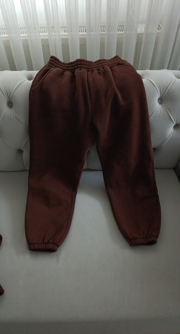 Kadın Kahverengi Rahat Jogger Eşofman - Görsel 2