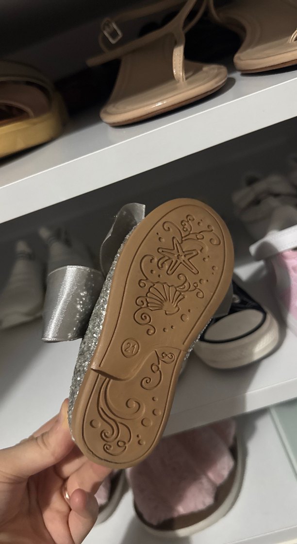 Gri Fiyonklu Kız Babet Ayakkabı - Görsel 3