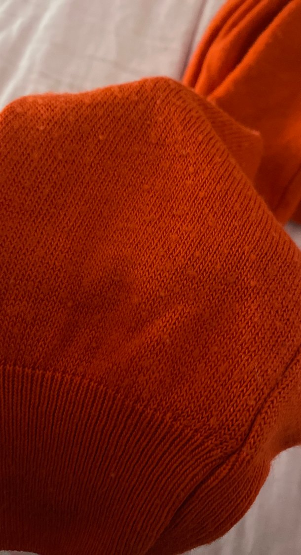 Turuncu Uzun Kollu Basic Triko Kazak - Görsel 2