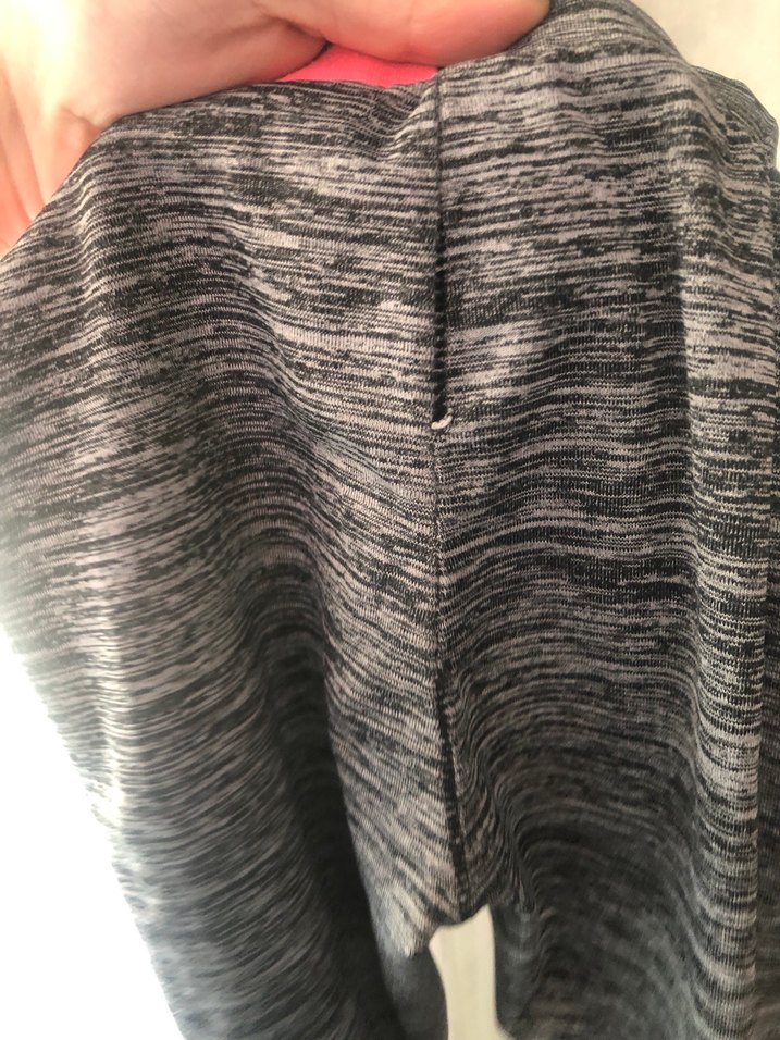 Gri Baskılı Esnek Midi Spor Tayt - Görsel 2