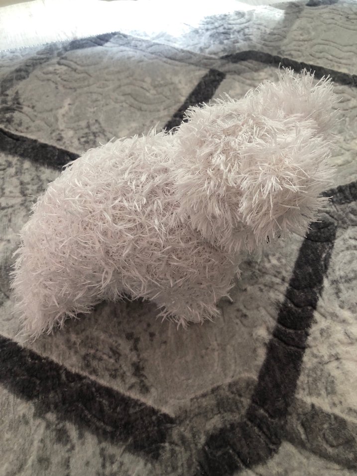 BeyazPeluş Oyuncak Kedi - Görsel 2