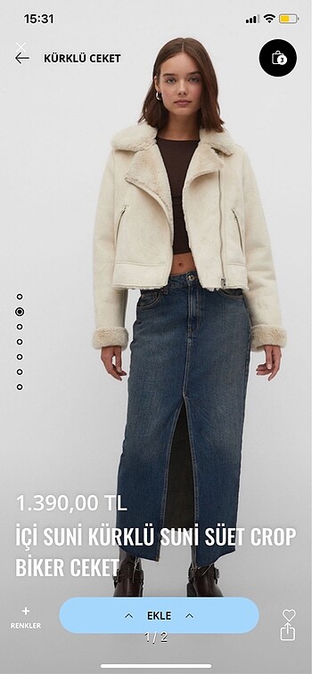 Stradivarius biker Mont