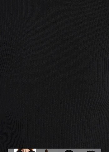 Siyah Yırtmaçlı Uzun Kadın Elbise - Görsel 2