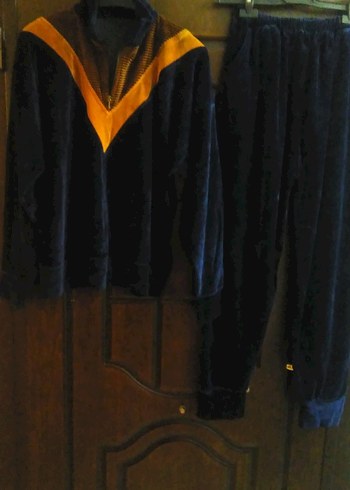 KADIN SALAŞ RAHAT KADİFE EŞOFMAN TAKIMI - Görsel 4