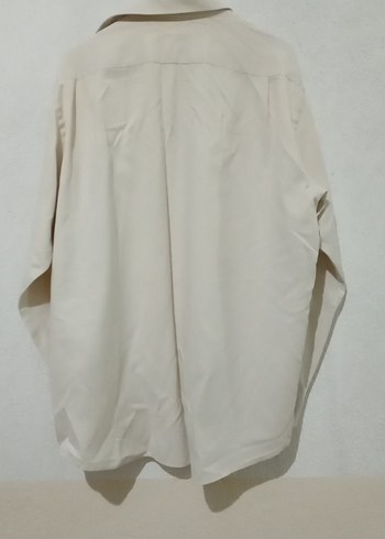 Beyaz Pamuklu Düğmeli Erkek Gömlek - Görsel 2