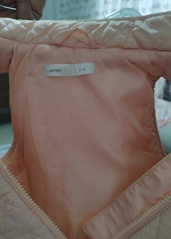 Bej Kız Çocuk Fermuarlı Yelek - Görsel 3