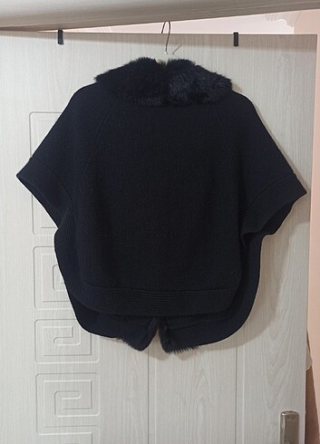 Silk & Cashmere Silk Cashmere Bayan Siyah Panço