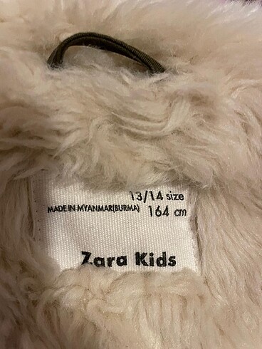 13-14 Yaş Beden Kız çocuk parka