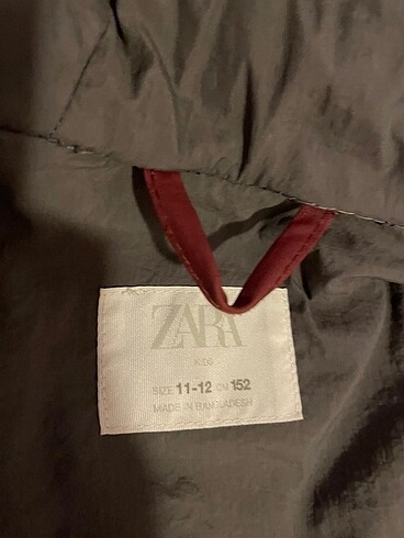11-12 Yaş Beden Zara Erkek çocuk mont