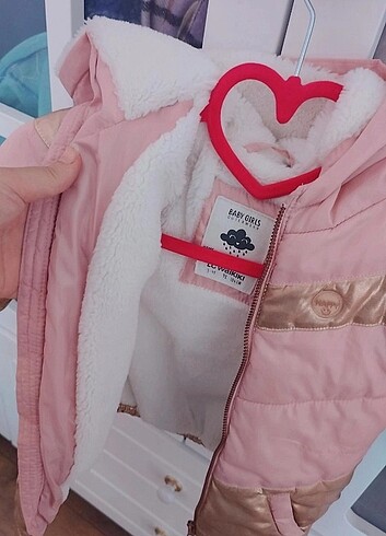4 Yaş Beden çeşitli Renk Pembe mont