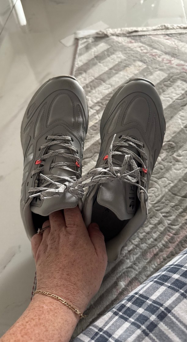 Gri Bağcıklı Kadın Spor Ayakkabısı adidas - Görsel 2