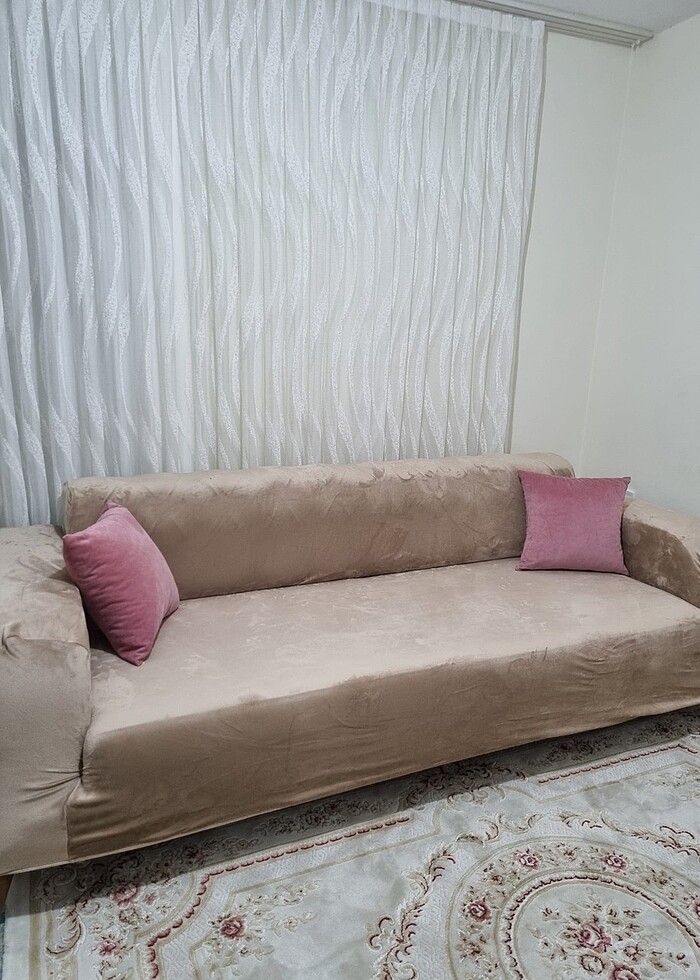 Süet kumaş koltuk örtüsü - Görsel 3